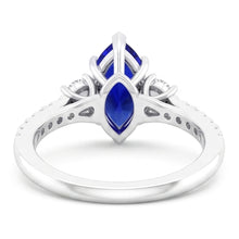 Sapphire Engagement Ring Marquise Cut