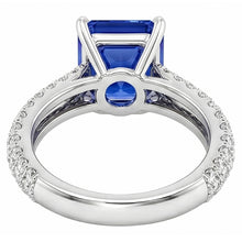 Sapphire Jewellery Radiant Cut Gemstone Ring