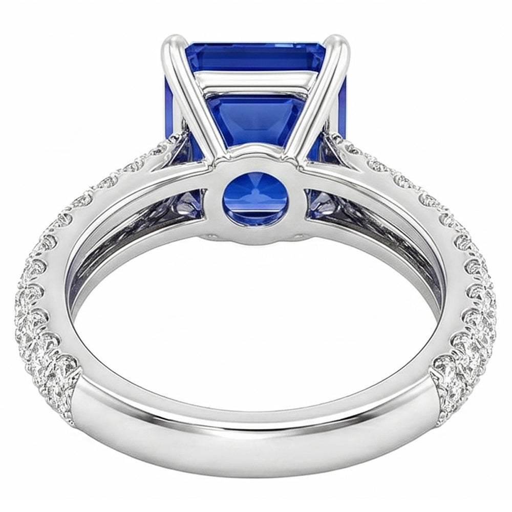 Sapphire Jewellery Radiant Cut Gemstone Ring