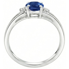 Sapphire Natural Earth Mined Diamond 2.20 Carats Wedding Ring White Gold 14K