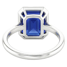 Sapphire Royal Blue Ring With Skinny Band