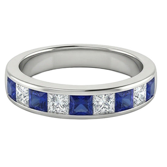 natural princess sapphire 1ct band side angle