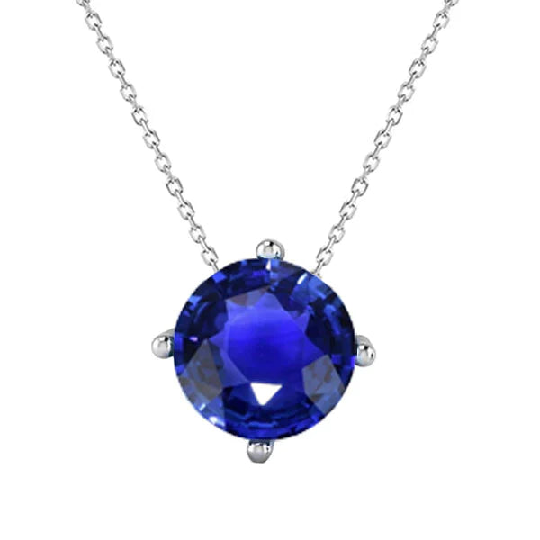 Elegant Stone Pendant Necklace 3 ct – main view