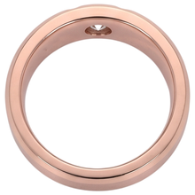 Satin Finish Gypsy Mens Ring 0.25 Carats Rose Gold 14K Natural Earth Mined Diamond