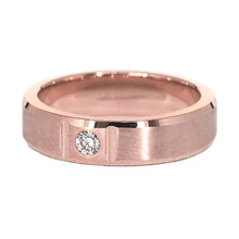 Satin Finish Gypsy Natural 0.25 Carats Rose Gold 14K