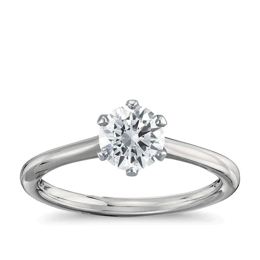 Simple 1 Carat Genuine Diamond Ring Engagement