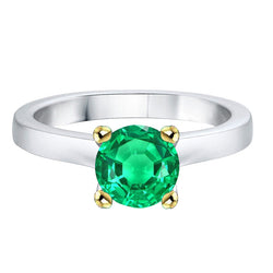 Bespoke Precious Stone Ring with GIA Certified Fine Emerald