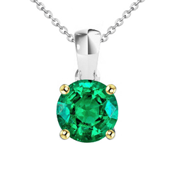Genuine GIA Certified Emerald Precious Stone Pendant 2 ct