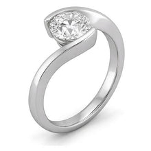 Solitaire 0.75 Carat Genuine Natural Earth Mined DIAMOND ( NOT LAB GROWN ) Engagement Ring White Gold 14K