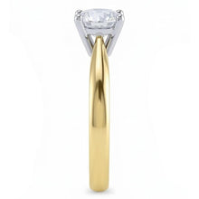 Solitaire 1.25 Carat Natural Earth Mined Diamond Engagement Ring Two Tone 14K