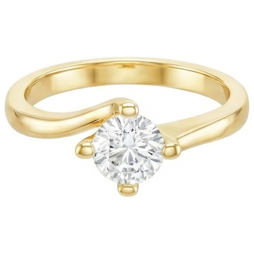 Solitaire 1.75 Carat Natural Earth Mined Diamond Wedding Ring Yellow Gold 14K