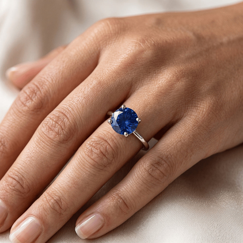 Solitaire 2.46 Carat Sapphire GIA CERTIFIED Ring