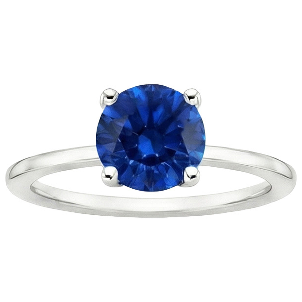 Solitaire 2.5 Carat Sapphire Ring