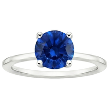 Solitaire 2.5 Carat Sapphire Ring