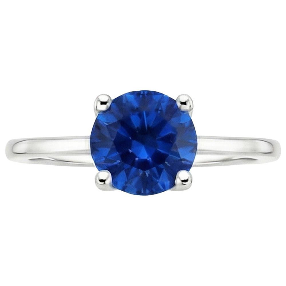 Solitaire 2.5 Carat Sapphire Ring