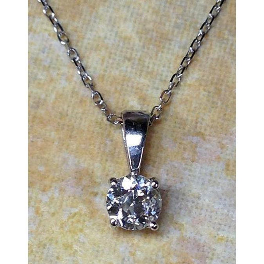 Solitaire 3 Carat Elegant Natural Diamond Pendant