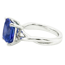 Solitaire 3 Carat Sapphire Engagement Ring