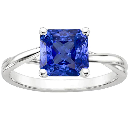 Solitaire 3 Carat Sapphire Engagement Ring