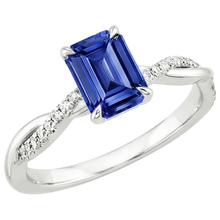 natural emerald sapphire 3.50ct ring side angle