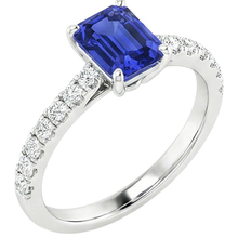 natural emerald sapphire 4.25ct ring side angle