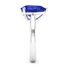 Solitaire Anniversary Pear Shaped Ceylon Sapphire Ring 2 Carats