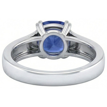 Solitaire Ceylon Sapphire 1.80 Ct Wedding Ring White Gold