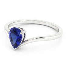 Solitaire Ceylon Sapphire Engagement Ring 1.50 Carats Gold