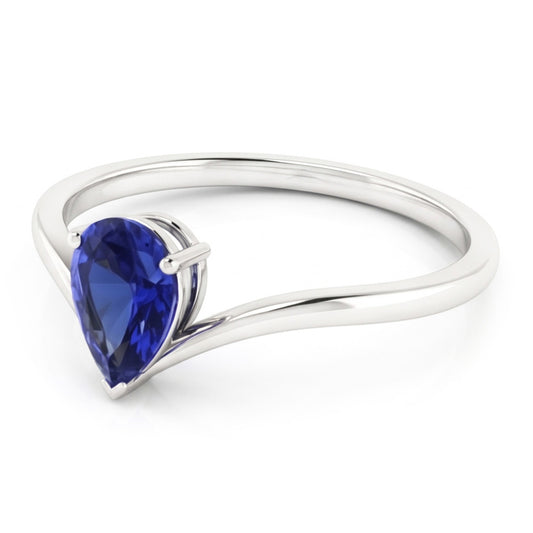 Solitaire Ceylon Sapphire Engagement Ring 1.50 Carats Gold