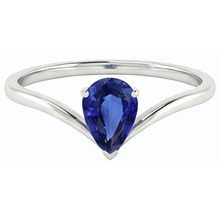 Solitaire Ceylon Sapphire Engagement Ring 1.50 Carats Gold
