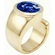 Solitaire Ceylon Sapphire Men's Ring 3 Ct Wedding Anniversary Jewellery
