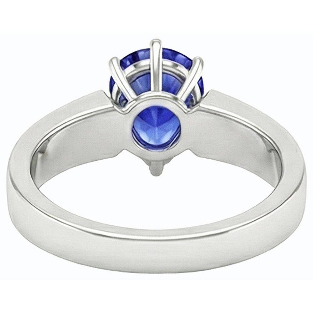Solitaire Ceylon Sapphire Ring 1.50 Carats Prong Set Ladies Jewellery