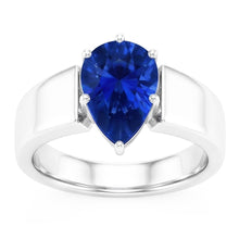 Solitaire Ceylon Sapphire Ring 1.50 Carats Prong Set Ladies Jewellery