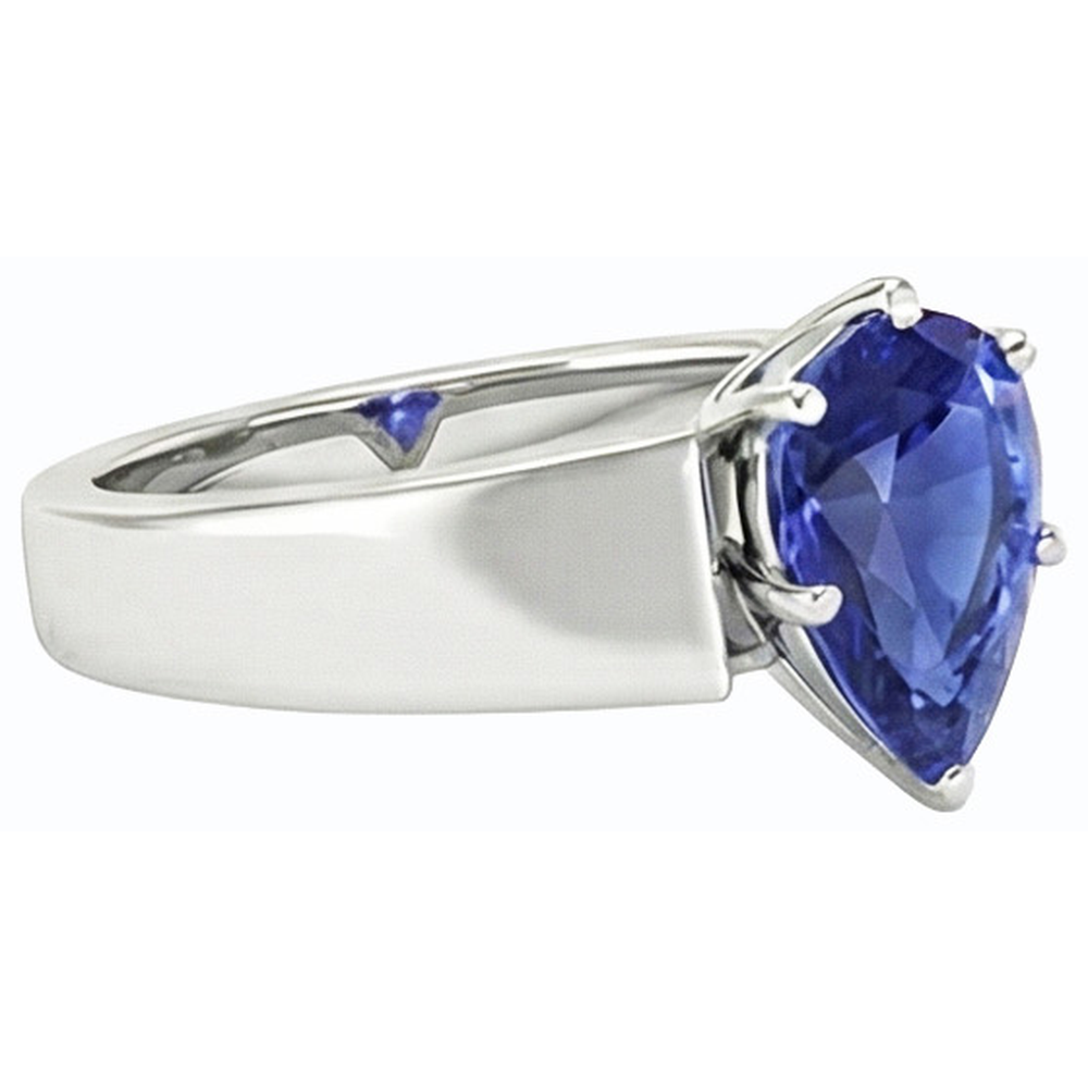 Solitaire Ceylon Sapphire Ring 1.50 Carats Prong Set Ladies Jewellery