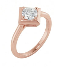 natural cushion diamond 3ct ring side angle