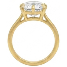 Solitaire Cushion Old Mine Cut Real Natural Earth Mined Diamond Ring 3.50 Carats Ladies Jewellery