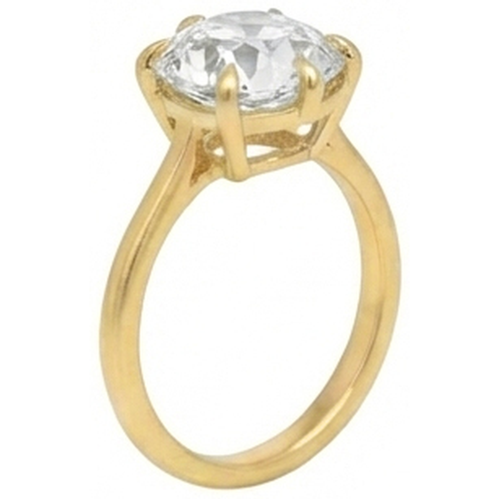 Solitaire Cushion Old Mine Cut Real Natural Earth Mined Diamond Ring 3.50 Carats Ladies Jewellery