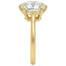 Solitaire Cushion Old Mine Cut Real Natural Earth Mined Diamond Ring 3.50 Carats Ladies Jewellery