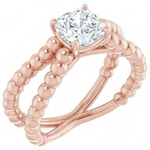 natural cushion diamond 3.50ct ring side angle