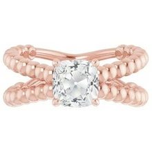 natural cushion diamond 3.50ct ring close up detail