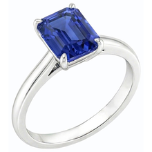 natural emerald sapphire 1.50ct ring side angle