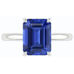 Natural Sapphire Ring 1.50ct - White Gold 14K