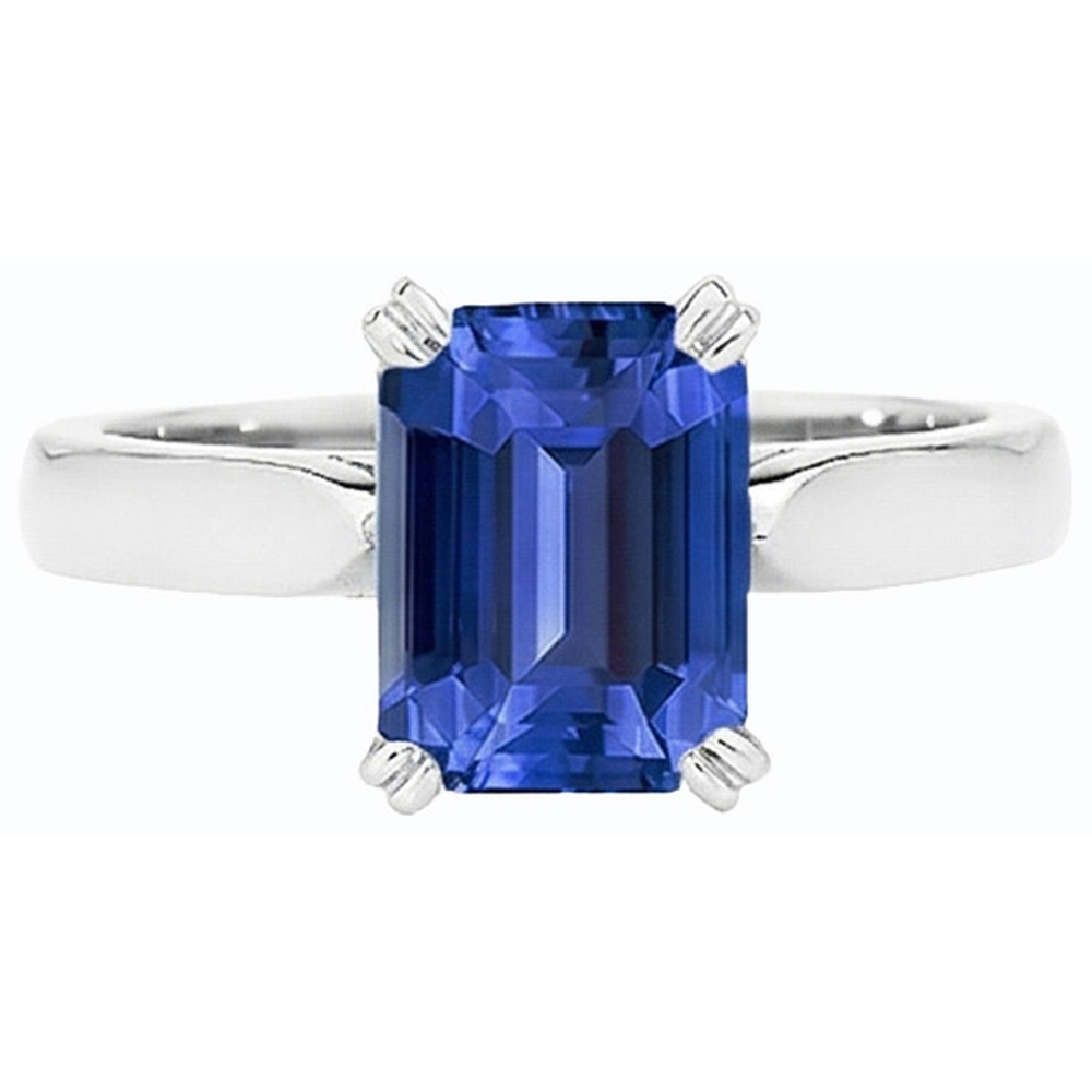 natural emerald sapphire 2.50ct ring side angle