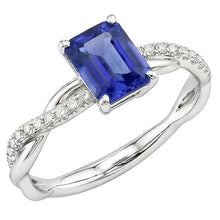 natural emerald sapphire 2.50ct ring front view