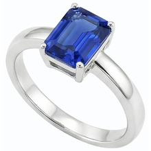 natural emerald sapphire 1.50ct ring front view