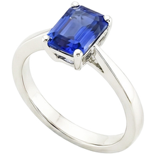 natural emerald sapphire 2ct ring side angle
