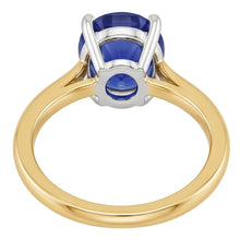 Solitaire Gemstone Ring Jewellery Oval Blue Sapphire 2.50 Carats