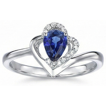 natural round sapphire 2.50ct ring side angle