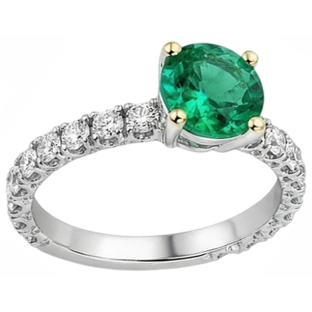 Designer Precious Stone Ring 2.50 ct – angle view