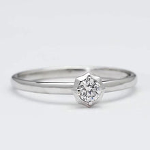 Solitaire Genuine Diamond Ring 0.75 Carats White 