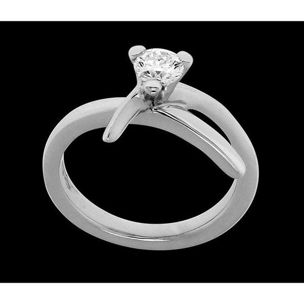Solitaire Genuine Diamond Wedding Anniversary Ring 1 Carat White Gold 14K